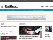 Tablet Screenshot of fleetowner.com